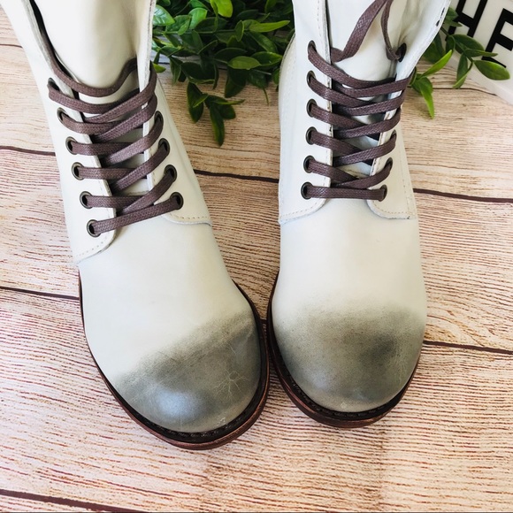 Anthropolgie GeeWawa Lace up Ankle Boots - Picture 3 of 8